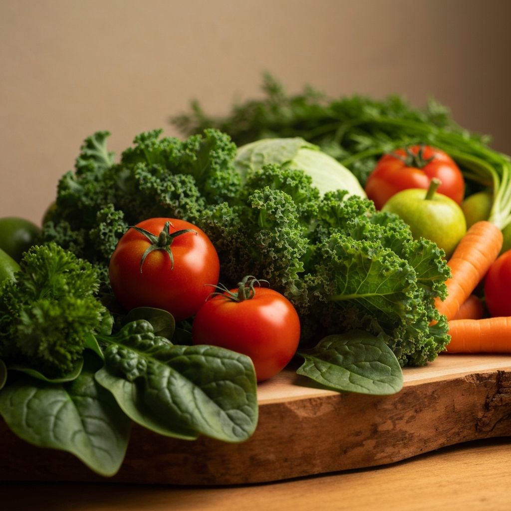 Frisches Gemüse und Obst